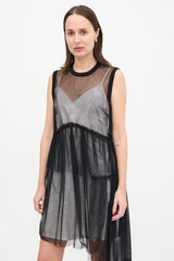 Simone Rocha Tulle Asymmetric Ruffle Dress