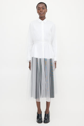 Noir Kei Ninomiya SS 2020 Layered Tulle Shirt