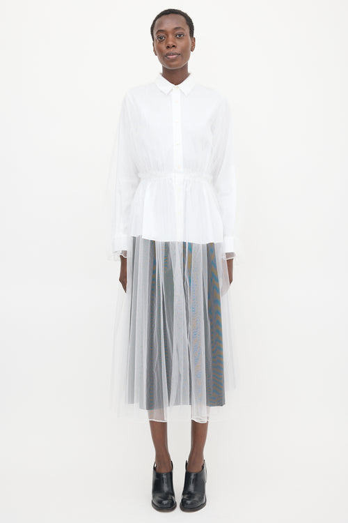 Noir Kei Ninomiya SS 2020 Layered Tulle Shirt