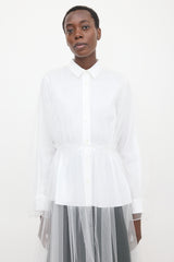 Noir Kei Ninomiya SS 2020 Layered Tulle Shirt