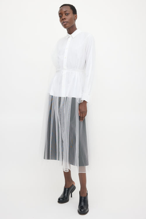 Noir Kei Ninomiya SS 2020 Layered Tulle Shirt