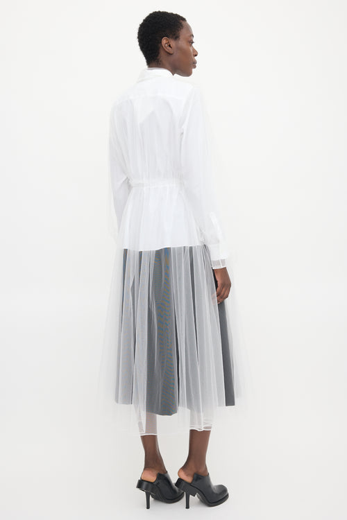 Noir Kei Ninomiya SS 2020 Layered Tulle Shirt