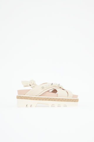 Simone Rocha Pearl Embellished Platform Sandal