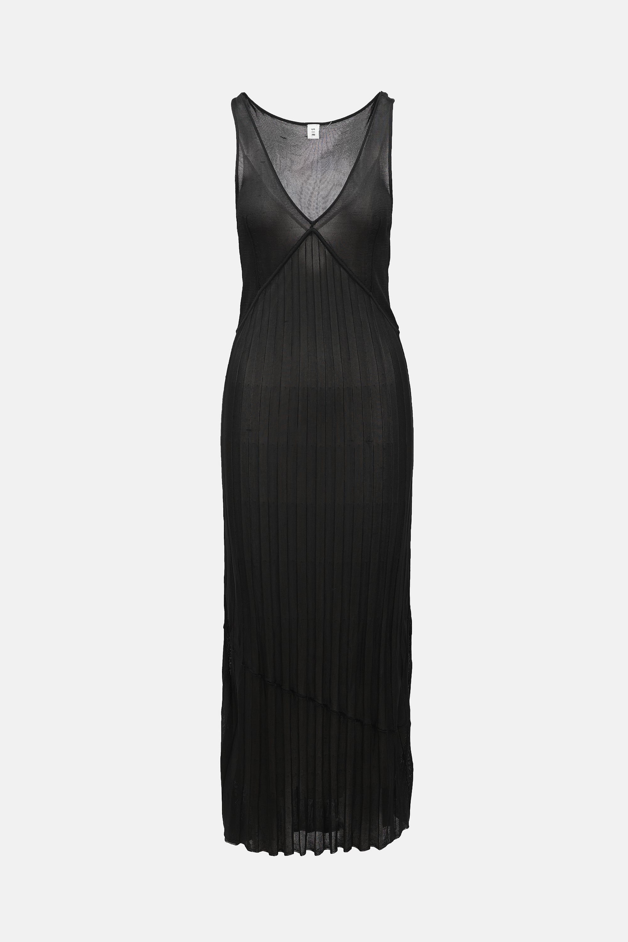 sir sheer dress SIR. Anais Printed Silk Maxi Dress in Yellow