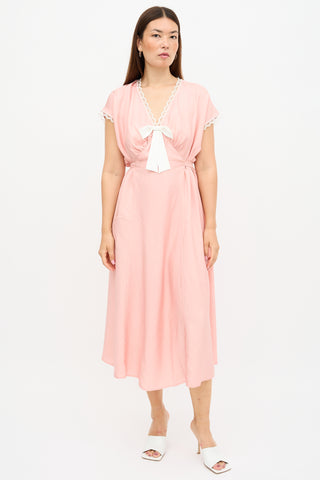 Sleeper Satin The Bow Dress