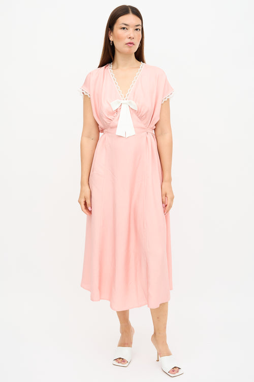 Sleeper Satin The Bow Dress