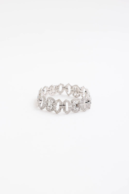 Fine Jewelry 1930's Diamante Art Deco Bracelet
