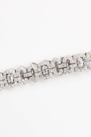 Fine Jewelry 1930's Diamante Art Deco Bracelet