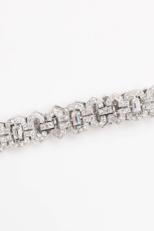 Fine Jewelry 1930's Diamante Art Deco Bracelet