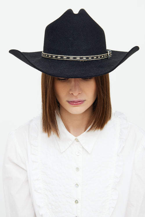 Smithbilt Black Western Fur Felt Hat
