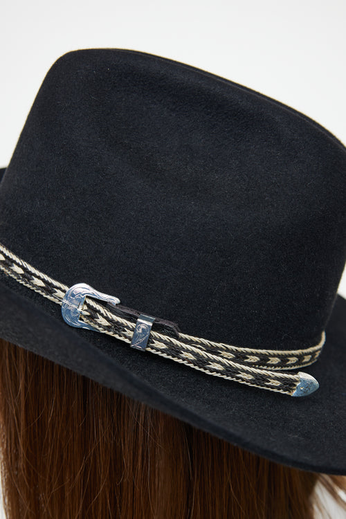 Smithbilt Black Western Fur Felt Hat