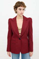 Smythe Tweed Box Pleat Blazer