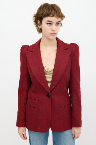 Smythe Tweed Box Pleat Blazer