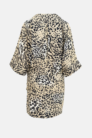 Smythe Patterned Wrap Dress