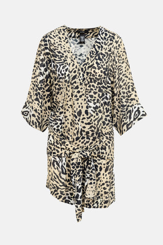 Smythe Patterned Wrap Dress