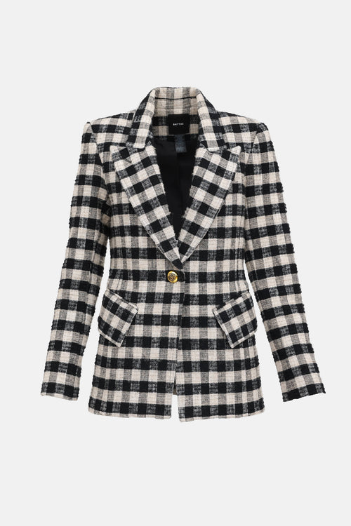 Smythe Checkered Knit Blazer