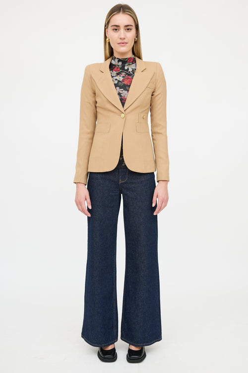 Smythe Wool High Low Blazer