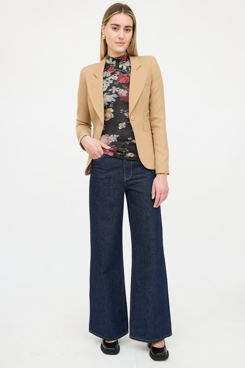 Smythe Wool High Low Blazer