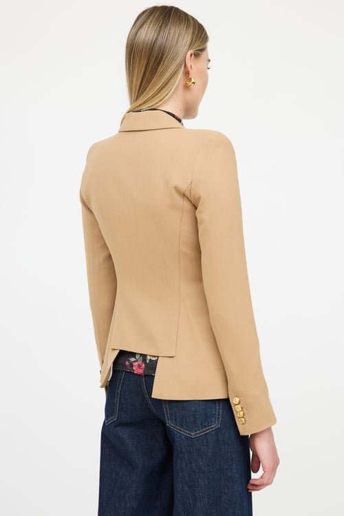 Smythe Wool High Low Blazer