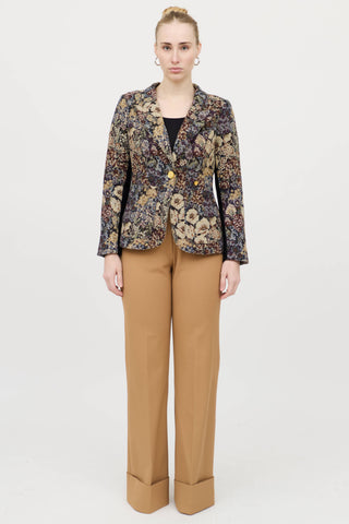 Smythe Floral Jacquard Blazer