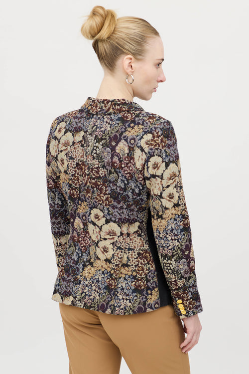 Smythe Floral Jacquard Blazer