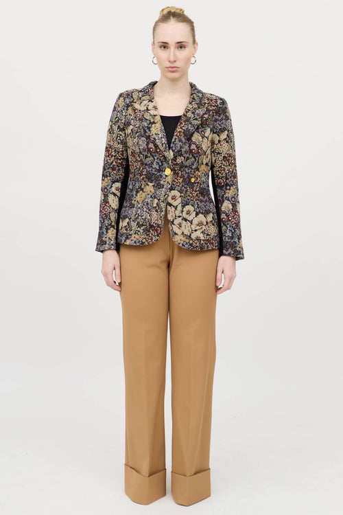 Smythe Floral Jacquard Blazer