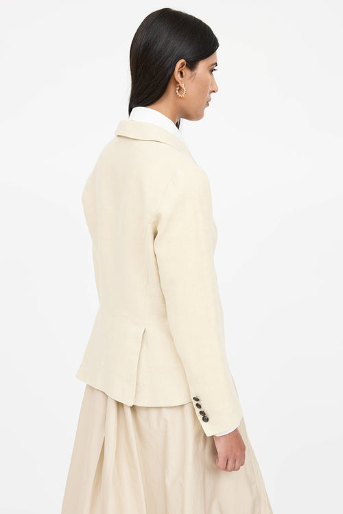 Smythe Linen Single Breasted Blazer