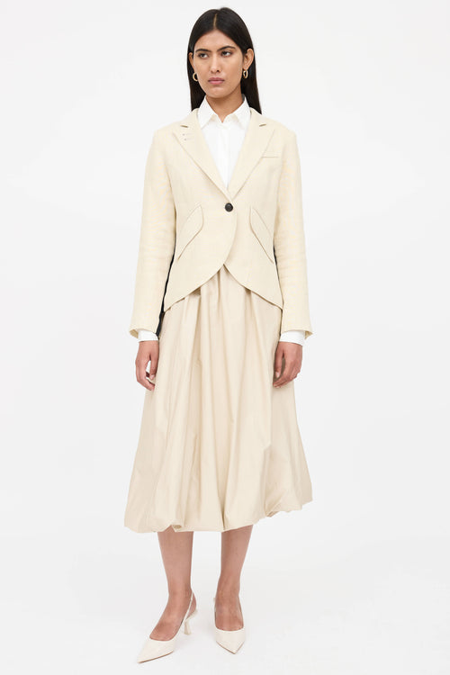 Smythe Linen Single Breasted Blazer