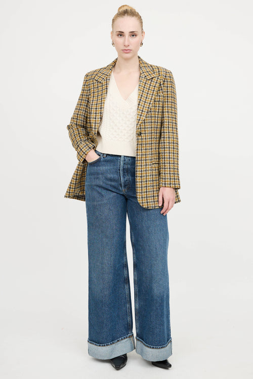 SmytheWool Houndstooth Blazer