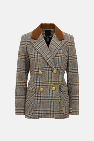 Smythe Tweed Double Breasted Blazer