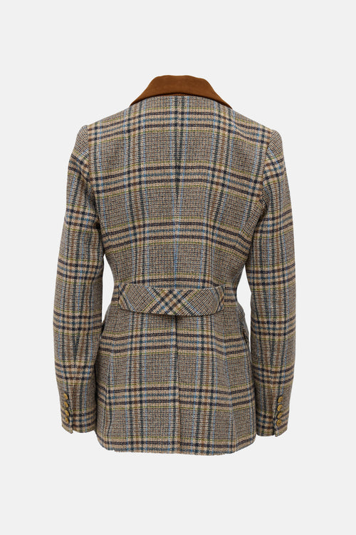 Smythe Tweed Double Breasted Blazer