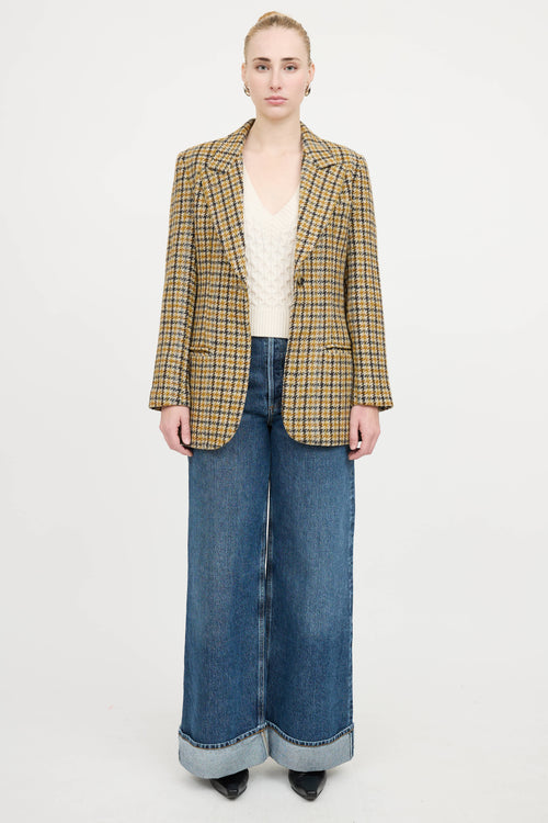 SmytheWool Houndstooth Blazer