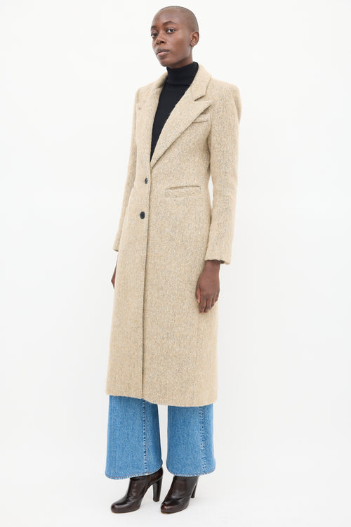 Smythe Beige Wool Tweed Coat