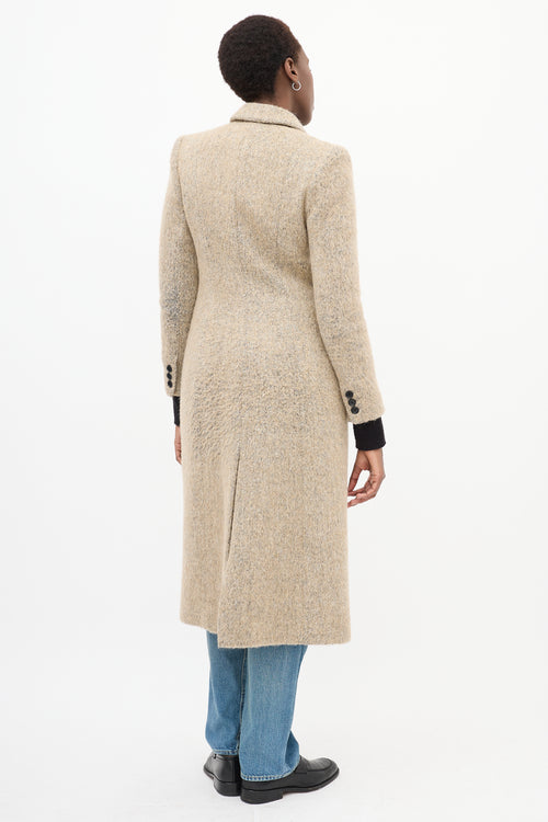 Beige Wool Tweed Coat