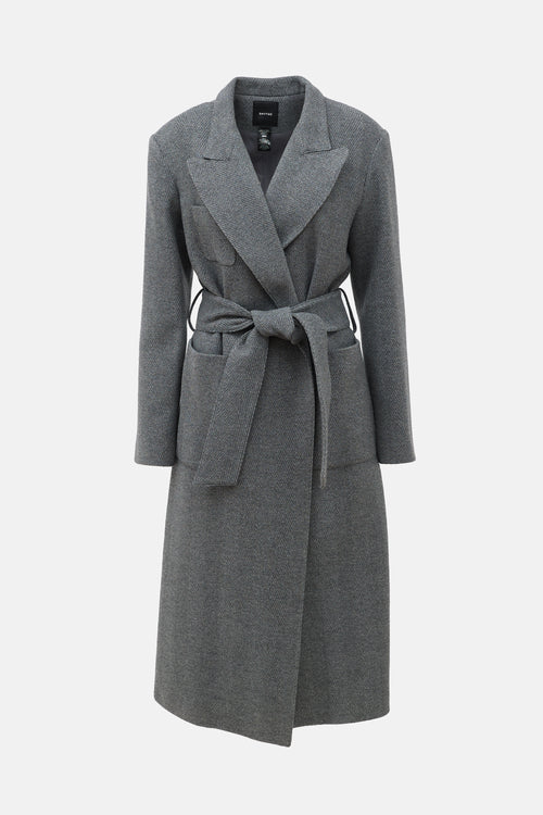 Smythe Patterned Belted Coat
