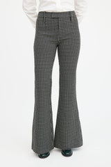 Smythe Black & Beige Wool Plaid Pant