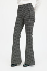 Smythe Black & Beige Wool Plaid Pant