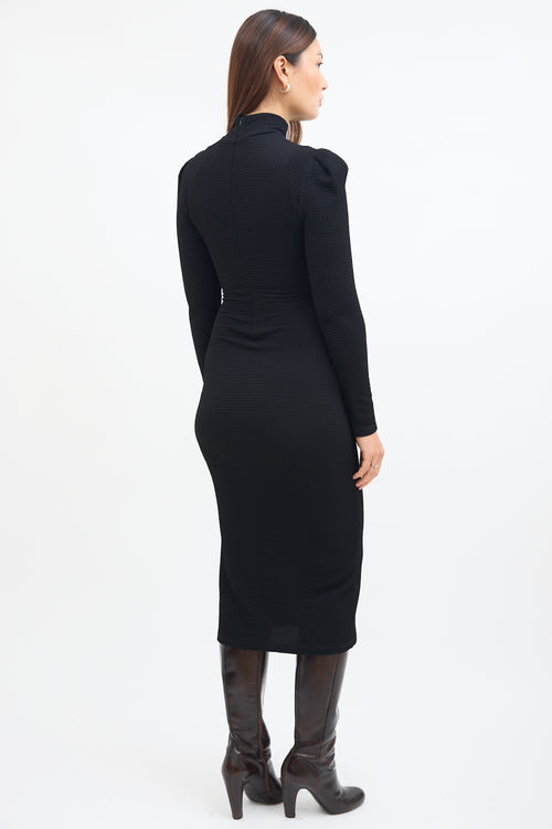 Smythe Black Box Pleat Knit Dress