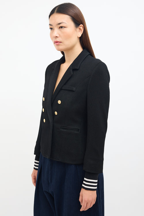 Smythe Black Double Breasted Blazer