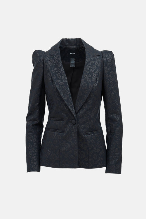 Smythe Floral Jacquard Blazer