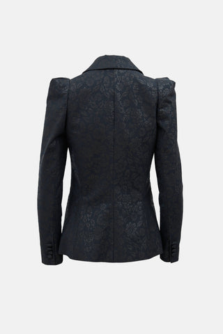 Smythe Floral Jacquard Blazer