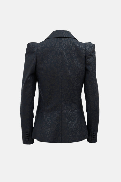 Smythe Floral Jacquard Blazer