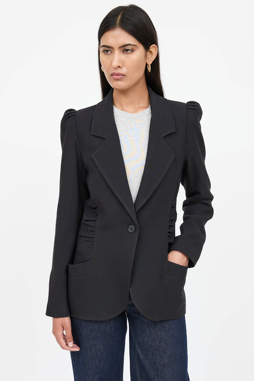 Smythe Wool Ruched Blazer