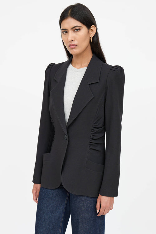 Smythe Wool Ruched Blazer
