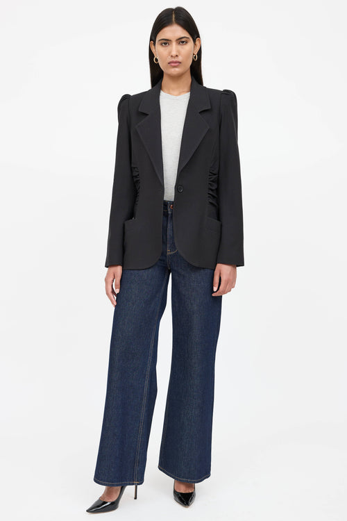 Smythe Wool Ruched Blazer