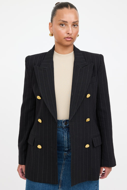 Smythe Pinstripe Double Breasted Blazer