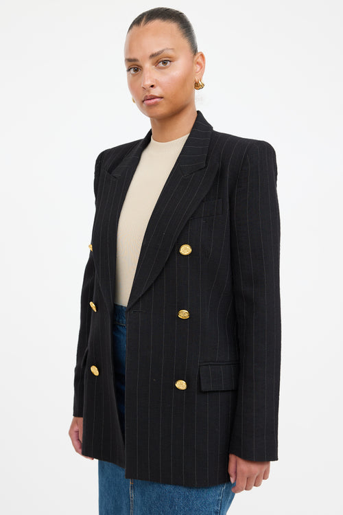 Smythe Pinstripe Double Breasted Blazer