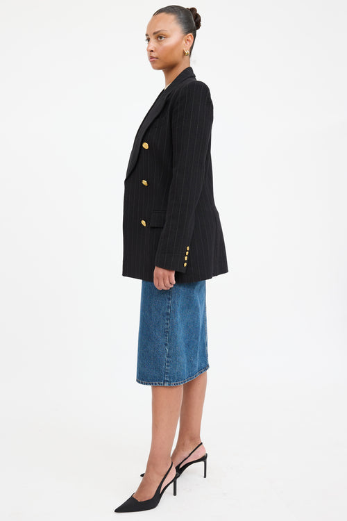 Smythe Pinstripe Double Breasted Blazer