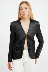 Smythe Lame Ruched Top