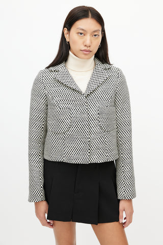 Smythe Checker Cropped Jacket